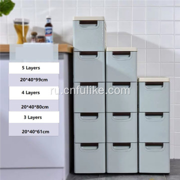 Регулируемый штабелируемый шкаф с большими ящиками для хранения